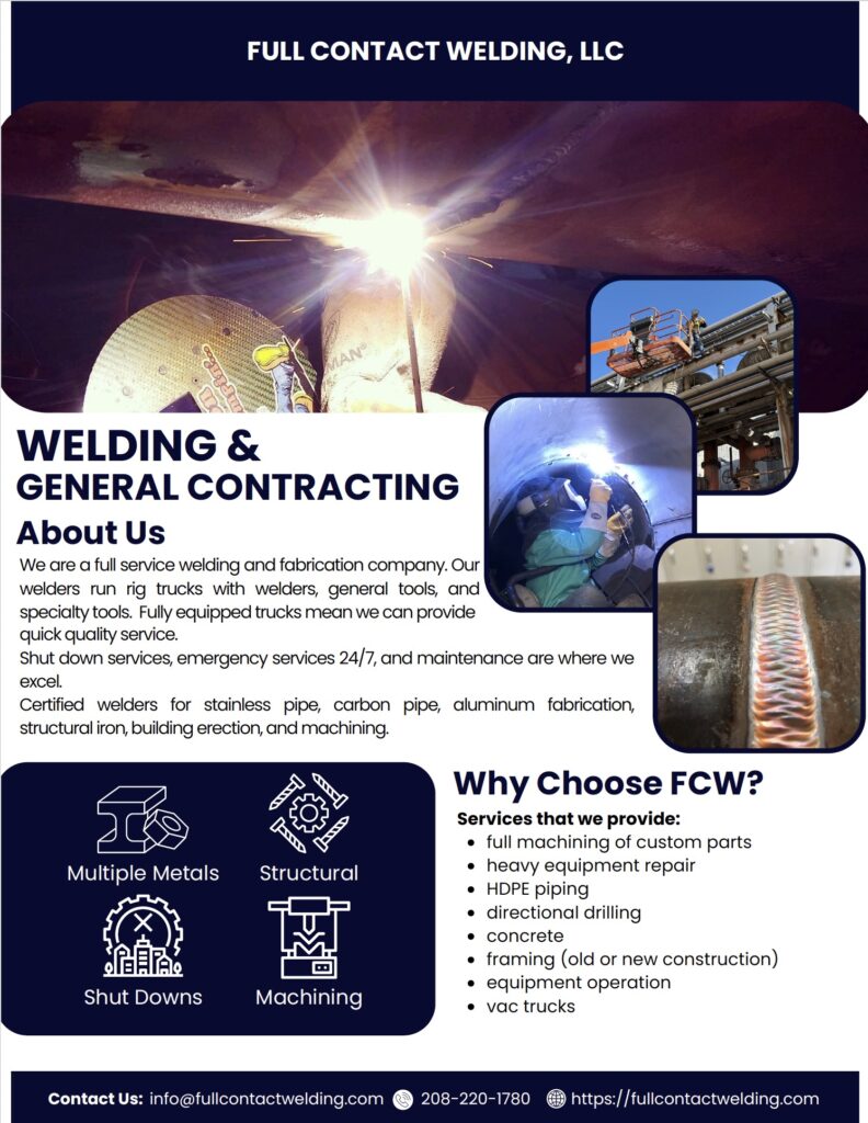 Full Contact Welding Contact Information Placeholder